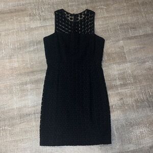 Cynthia Steffe Cotton-Blend Black Lace Knit Dress Size 6